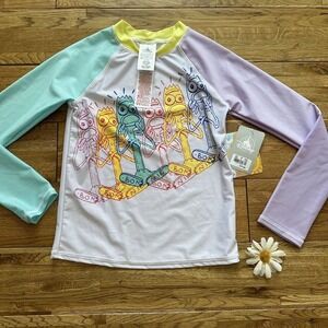NWT Disney Store Toy Story 4 Forky‎ Rash Guard Swimwear Size 7/8 Medium